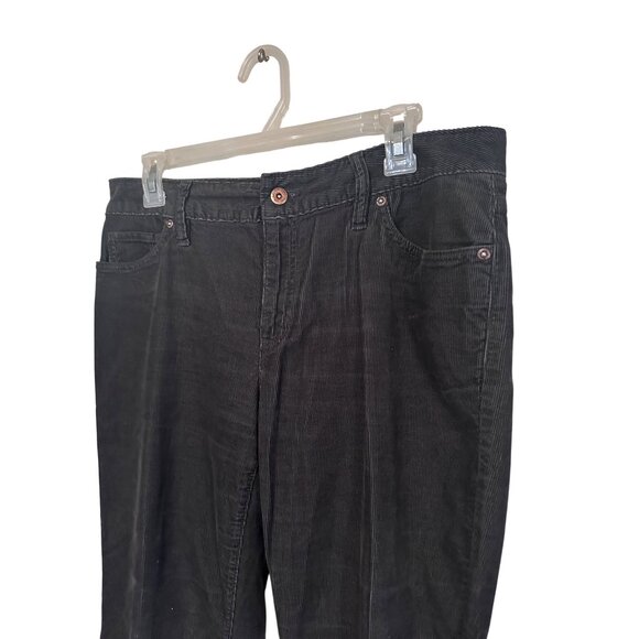 Lands' End gray corduroy straight leg pants size 10 - Picture 4 of 7